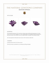 10.39 Ct. Purple Amethyst from Brazil Appraisal