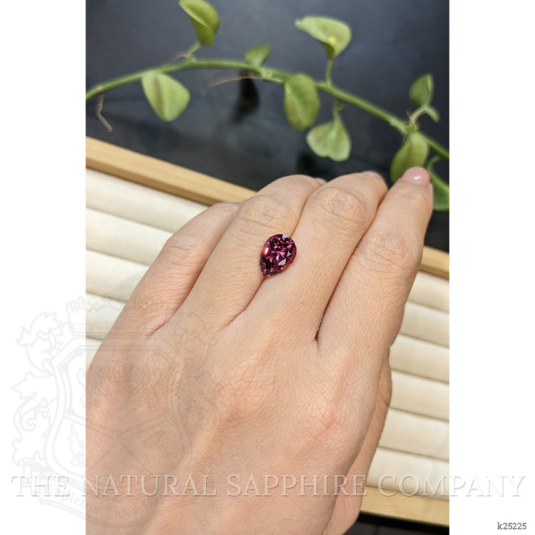 3.72 Ct. Purplish Red Garnet from Tanzania