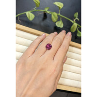 4.78 Ct. Purplish Red Garnet from Tanzania Life Style