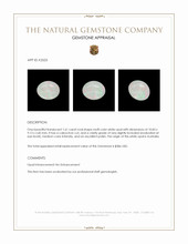 1.61 Ct. Cabochon White Opal from Australia Appraisal