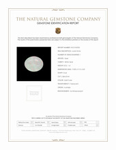 1.61 Ct. Cabochon White Opal from Australia Scan Report
