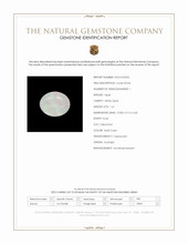 1.61 Ct. Multi Color Cabochon White Opal from Australia Scan Report
