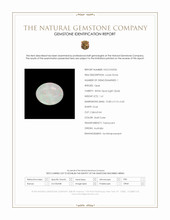 1.61 Ct. Multi Color Cabochon White Opal (Light Opal) from Australia Scan Report