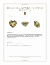 2.95 Ct. Greenish Yellow Chrysoberyl from Tanzania Appraisal
