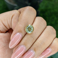 3.68 Ct. Yellowish Green Chrysoberyl from Tanzania Life Style
