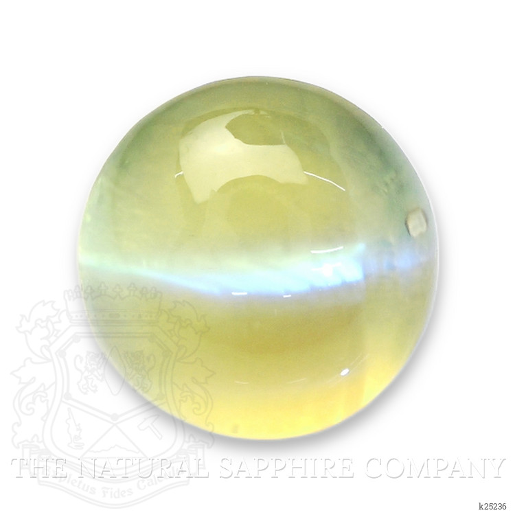 2.06 Ct. Yellowish Green Cabochon Chrysoberyl from Tanzania