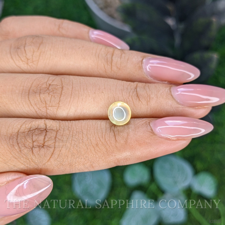 2.06 Ct. Yellowish Green Cabochon Chrysoberyl from Tanzania
