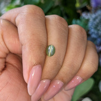 1.43 Ct. Green Cabochon Chrysoberyl from Tanzania Life Style