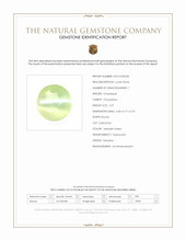 2.27 Ct. Yellowish Green Cabochon Chrysoberyl from Tanzania Scan Report