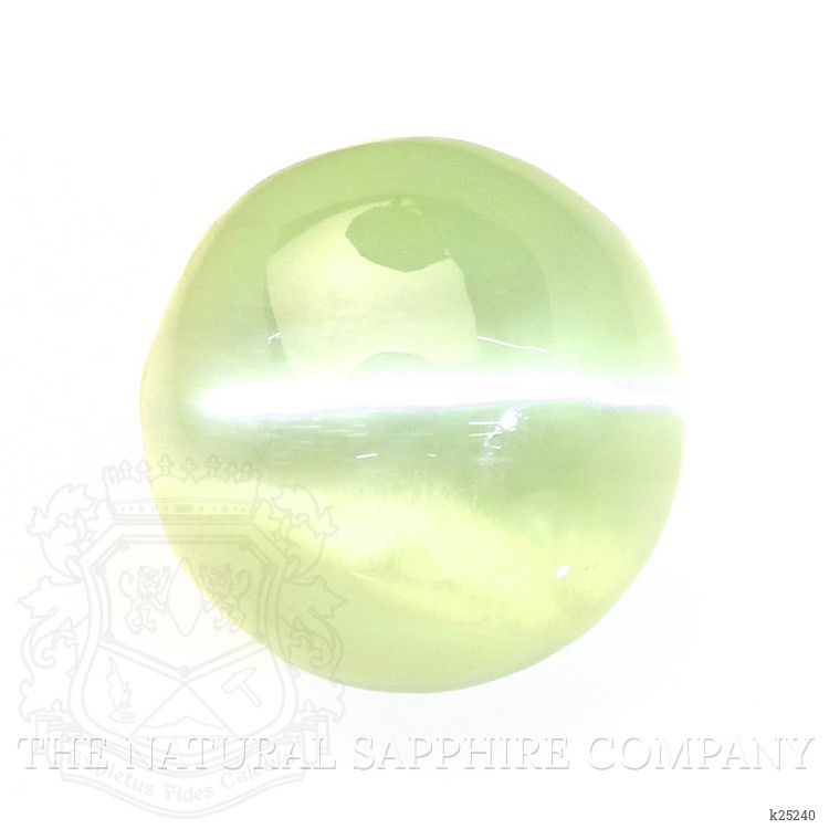 2.27 Ct. Yellowish Green Cabochon Chrysoberyl from Tanzania