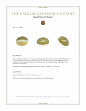 2.37 Ct. Greenish Brown Cabochon Chrysoberyl from Tanzania Appraisal