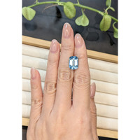 4.71 Ct. Blue Aquamarine from Brazil Life Style