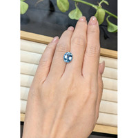 2.72 Ct. Blue Aquamarine from Brazil Life Style