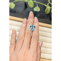 4.80 Ct. Blue Aquamarine from Brazil Life Style