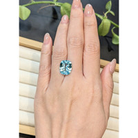 4.80 Ct. Blue Aquamarine from Brazil Life Style