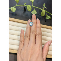 3.15 Ct. Blue Aquamarine from Brazil Life Style