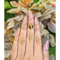 4.39 Ct. Cabochon Tiger's Eye from South Africa Life Style
