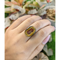10.14 Ct. Cabochon Tiger's Eye from South Africa Life Style