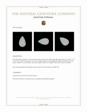 1.43 Ct. Cabochon White Opal from Australia Appraisal