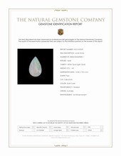 1.43 Ct. Multi Color Cabochon White Opal (Light Opal) from Australia Scan Report