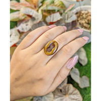10.33 Ct. Cabochon Tiger's Eye from South Africa Life Style