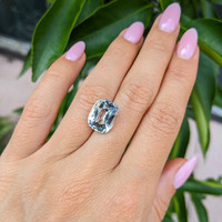 6.66 Ct. Aquamarine from Ceylon (Sri Lanka) Life Style