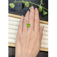 3.93 Ct. Green (Lime Green) Peridot from Pakistan Life Style