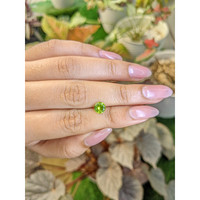 0.89 Ct. Yellowish Green Chrysoberyl from Ceylon (Sri Lanka) Life Style
