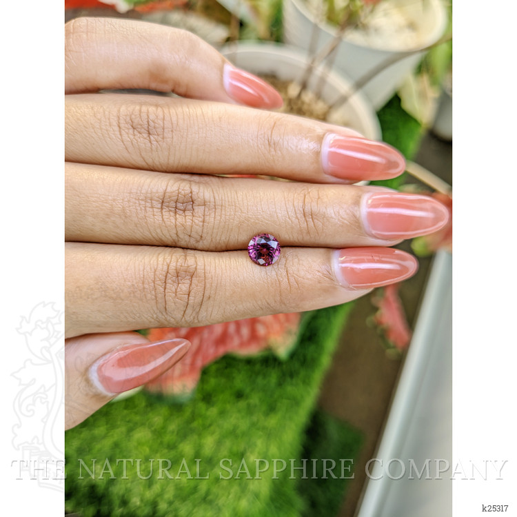 1.48 Ct. Purplish Pink Rhodolite Garnet from Ceylon (Sri Lanka)