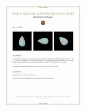 0.92 Ct. White Opal from Australia Appraisal