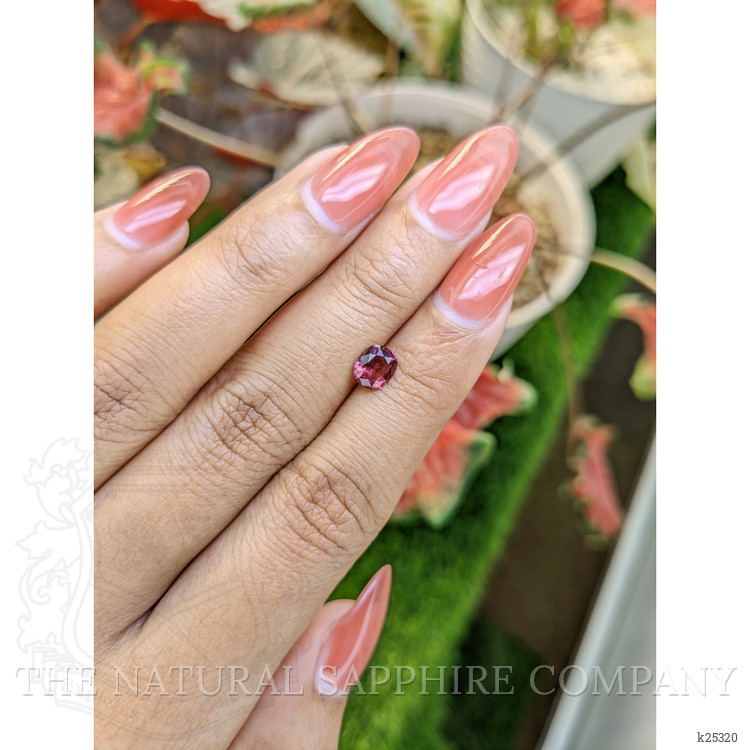 0.86 Ct. Purplish Pink Garnet from Ceylon (Sri Lanka)