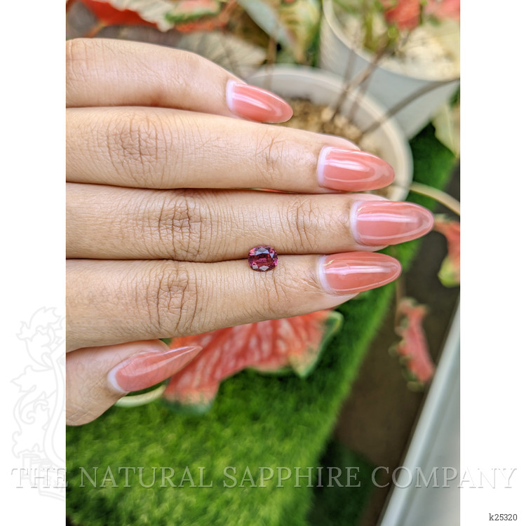 0.86 Ct. Purplish Pink Garnet from Ceylon (Sri Lanka)