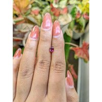 0.84 Ct. Purplish Pink Garnet from Ceylon (Sri Lanka) Life Style