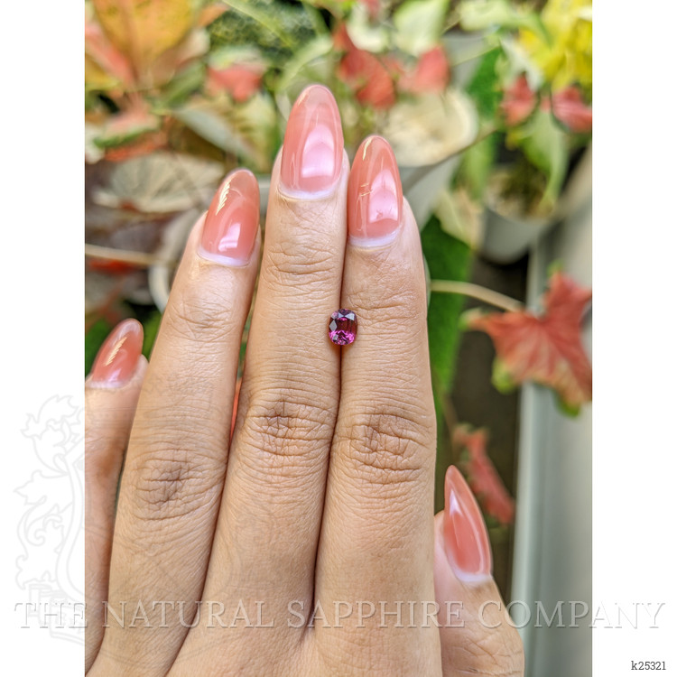 0.84 Ct. Purplish Pink Garnet from Ceylon (Sri Lanka)