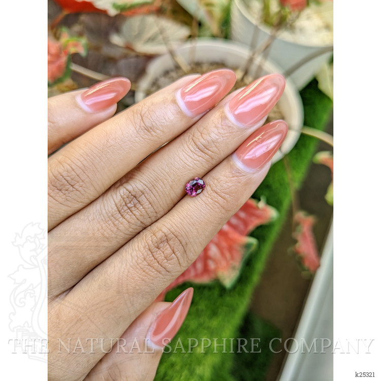 0.84 Ct. Purplish Pink Garnet from Ceylon (Sri Lanka)