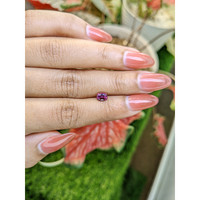 0.84 Ct. Purplish Pink Garnet from Ceylon (Sri Lanka) Life Style
