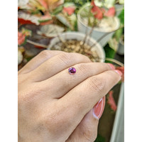 0.74 Ct. Purplish Pink Rhodolite Garnet from Ceylon (Sri Lanka) Life Style