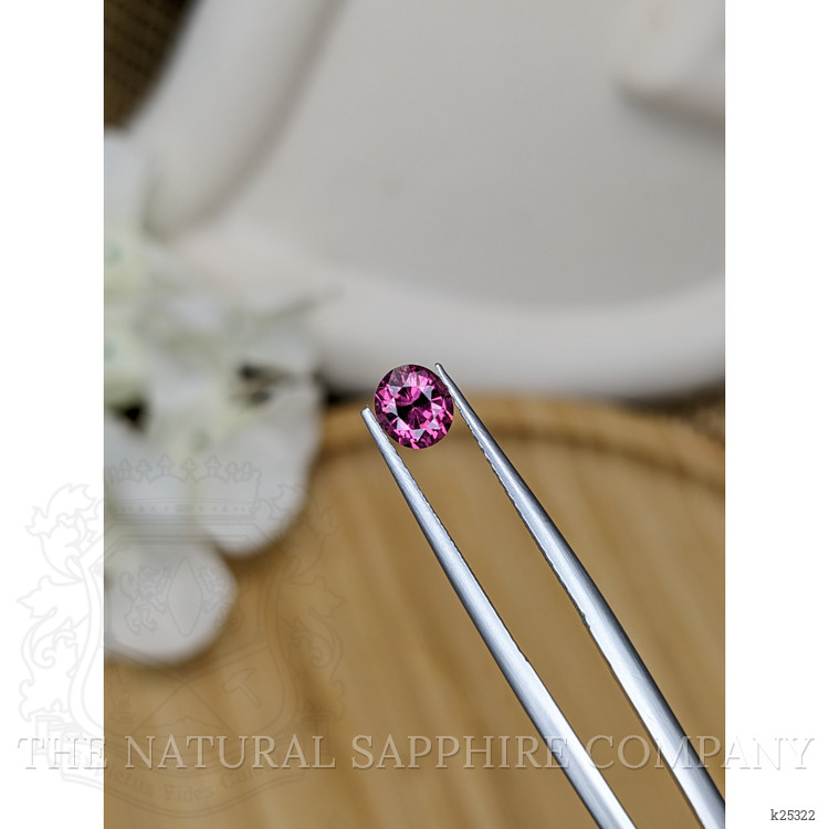 0.74 Ct. Purplish Pink Rhodolite Garnet from Ceylon (Sri Lanka)