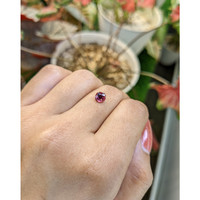 1.08 Ct. Purplish Pink Garnet from Ceylon (Sri Lanka) Life Style