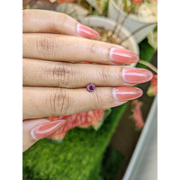 0.67 Ct. Purplish Pink Garnet from Ceylon (Sri Lanka) Life Style