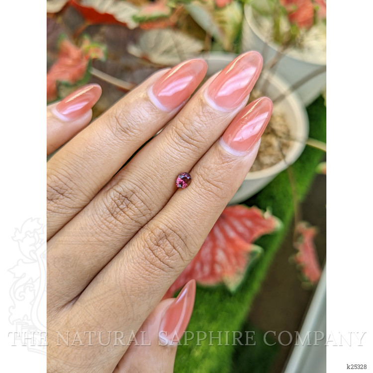 0.51 Ct. Reddish Pink Garnet from Ceylon (Sri Lanka)