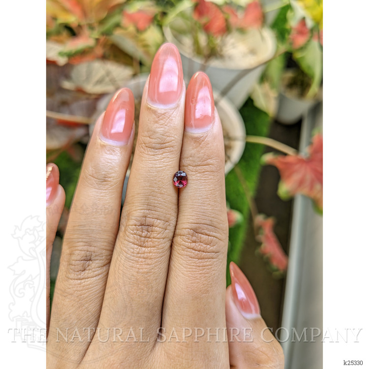 0.61 Ct. Pinkish Red Garnet from Ceylon (Sri Lanka)