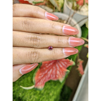 0.61 Ct. Pinkish Red Garnet from Ceylon (Sri Lanka) Life Style