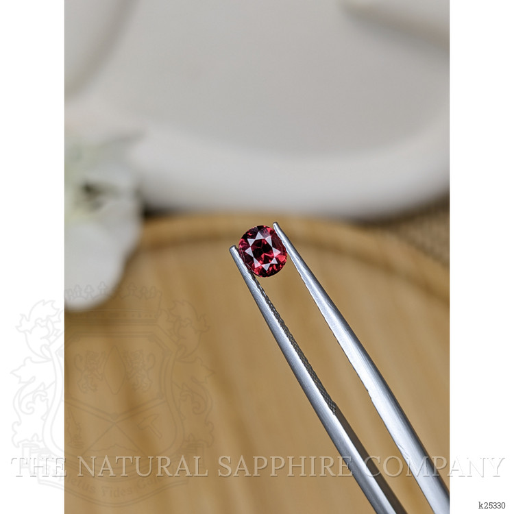 0.61 Ct. Pinkish Red Garnet from Ceylon (Sri Lanka)