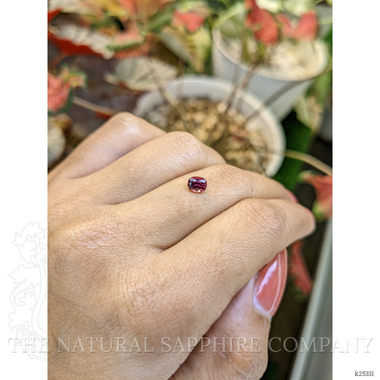 0.67 Ct. Pinkish Purple Garnet from Ceylon (Sri Lanka)