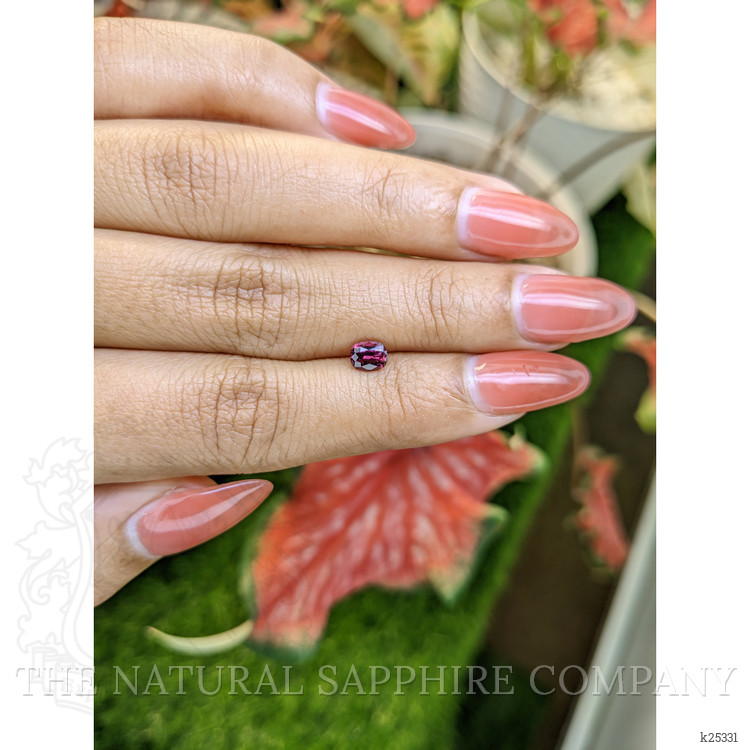 0.67 Ct. Pinkish Purple Garnet from Ceylon (Sri Lanka)