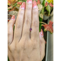 0.63 Ct. Purplish Pink Garnet from Ceylon (Sri Lanka) Life Style