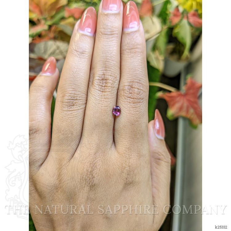 0.63 Ct. Purplish Pink Garnet from Ceylon (Sri Lanka)