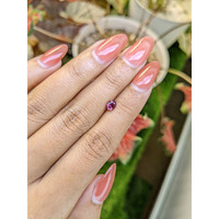 0.63 Ct. Purplish Pink Garnet from Ceylon (Sri Lanka) Life Style