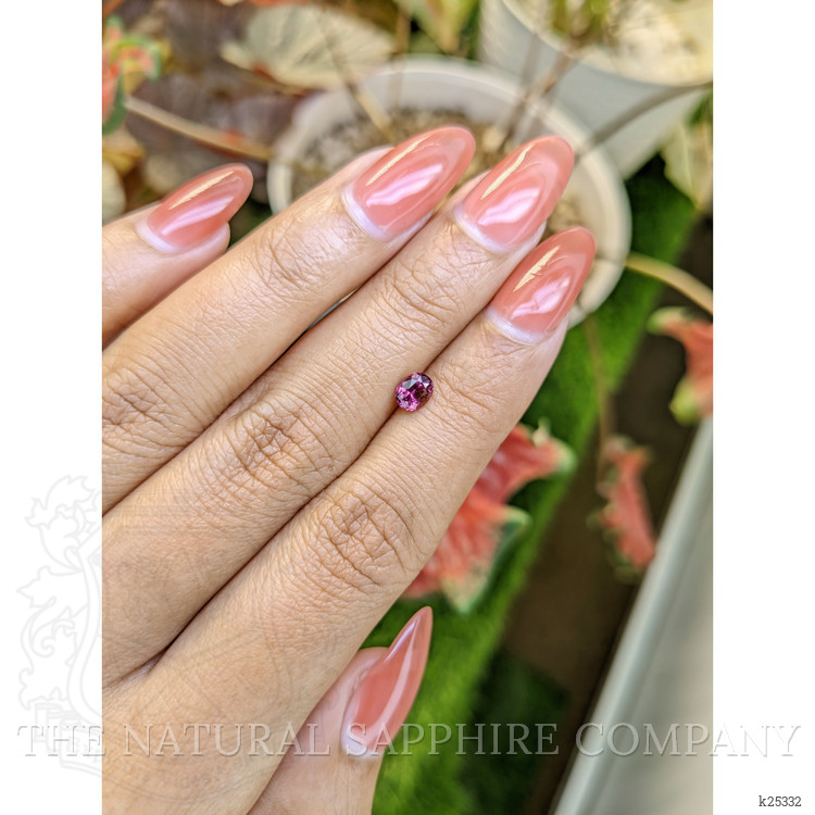 0.63 Ct. Purplish Pink Garnet from Ceylon (Sri Lanka)